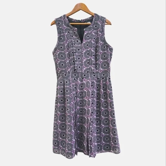 Halogen Dresses | Halogen By Nordstrom Fit And Flare V-Neck Casual Dress Size 12 | Color: Gray/Purple | Size: 12 | Zulyfab's Closet Halogen Dresses | Halogen By Nordstrom Fit And Flare V-Neck Casual Dress Size 12 | Color: Gray/Purple | Size: 12 | Zulyfab's Closet